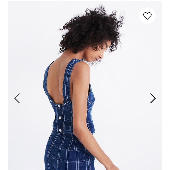 🆕 Madewell Windowpane Top - Picture 3 of 4